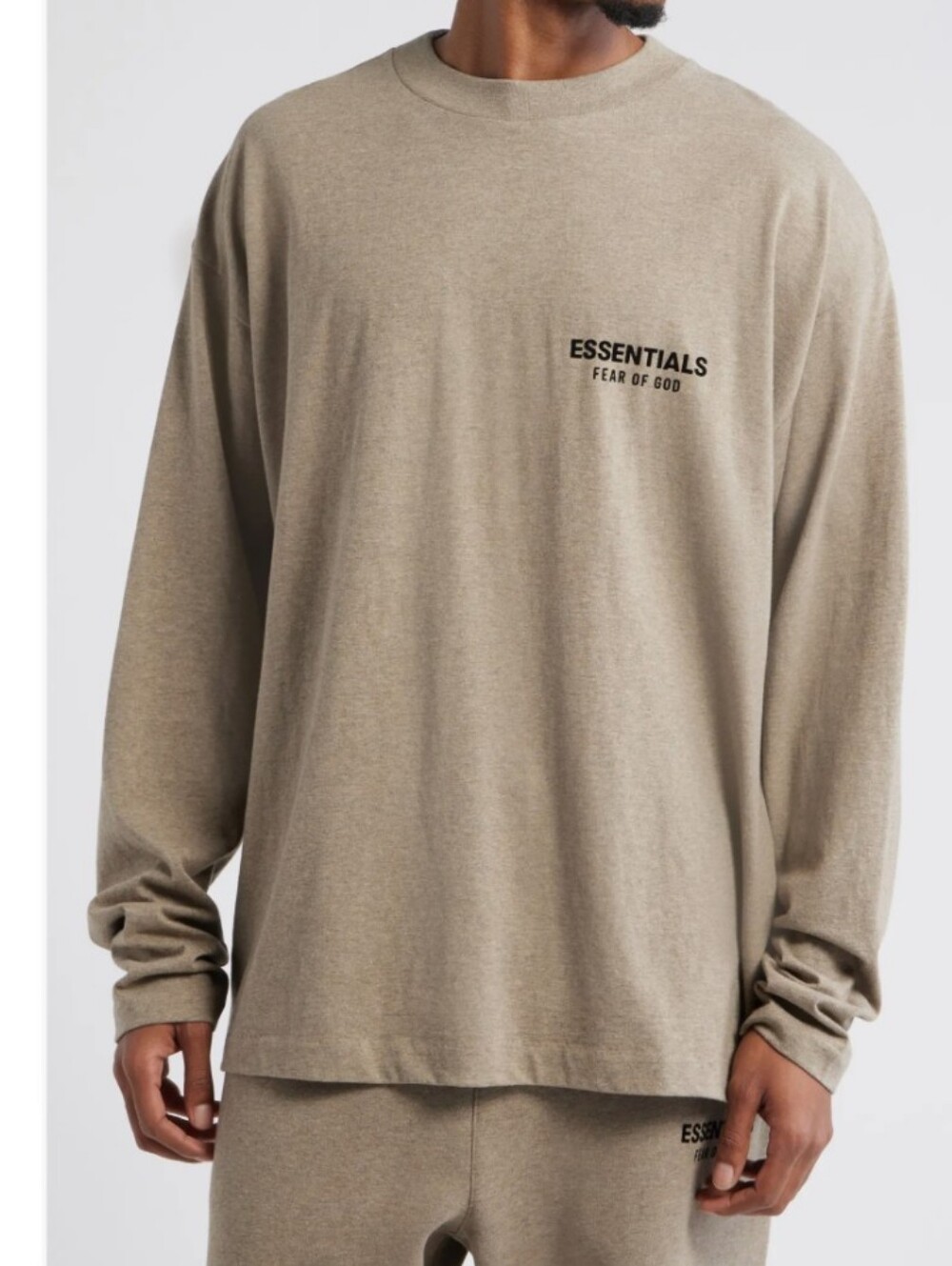 ESSENTIALS CLASSIC LONG SLEEVE TEE / HOMESTEAD HEATHER